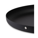 Alessi JM14/35 BT Vassoio rotondo in acciaio colorato Nero dettaglio