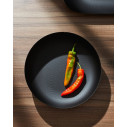 Alessi JM17/29 BT Cestino rotondo in acciaio colorato Nero ambientazione