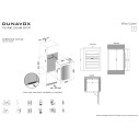 Dunavox Joy-42 cantina vino 42 bottiglie doppia zona disegni di installazione