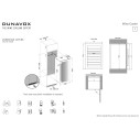 Dunavox Joy-65 cantina vino 65 bottiglie doppia zona disegni di installazione