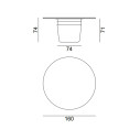 Kasane 38 Tavolo Ø 160 Gervasoni dimensioni