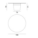 Kasane 39 Tavolo Ø 180 Gervasoni dimensioni