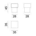 Kira 44 Tavolino Gervasoni dimensioni