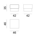Kira 46 Tavolino Gervasoni dimensioni