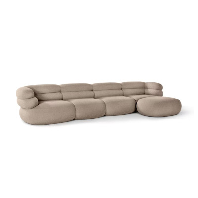 Knoll Biboni Divano a 4 posti con chaise longue sinistra