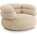 Knoll Biboni Poltrona vista Steelcut Oat