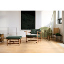 Knoll Muecke Pouf Ottomano Noce Oxford ambientazione