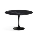 Knoll Saarinen Tavolo Tulip Ø 137 Marmo Nero Marquina vista finitura brillante