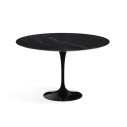 Knoll Saarinen Tavolo Tulip Ø 137 Marmo Nero Marquina vista finitura satin