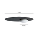 Kwic Lampada da parete-soffitto Axolight dimensioni