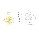 La Belle Étoile Suspension lampada a sospensione White Slamp dimensioni