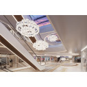 La Lollo Suspension Large lampada a sospensione White Slamp ambientazione
