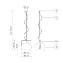 Lampada a sospensione Bag SE154CB INT Karman scheda tecnica