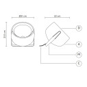 Bag CT154DB INT lampada da tavolo Karman dimensioni