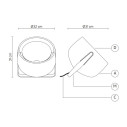Lampada da terra Bag HP154AB INT Karman scheda tecnica