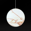 Lampada Mineral 50 LP SFM050 marmo carrara venature rosse