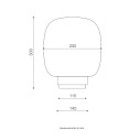 Legier 557.32L lampada da tavolo Tooy dimensioni
