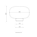 Legier 557.34L lampada da tavolo Tooy dimensioni