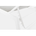 Lettino alto con ruote Hilde bianco cloud Bizzotto dettaglio