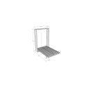 Letto 120 Sofà Kentaro verticale a scomparsa Itamoby dimensioni aperto