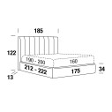 Letto Clyde Ring Smart matrimoniale Felis dimensioni