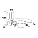 Letto Clyde Ring Smart singolo Felis dimensioni