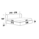 Letto Paris Ring Smart matrimoniale Felis dimensioni