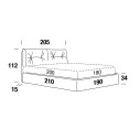 Letto Scotty Compact A Ring Smart matrimoniale Felis dimensioni