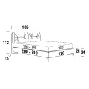 Letto Scotty Compact A Ring York matrimoniale Felis dimensioni