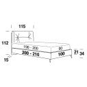 Letto Scotty Compact A Ring York singolo Felis dimensioni