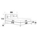 Letto Scotty Compact B Ring York matrimoniale Felis dimensioni