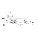 Letto Scotty Compact B Ring York singolo Felis dimensioni