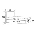 Letto Tim A Ring Smart singolo Felis dimensioni