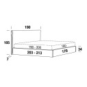 Letto Tim A Ring Smart matrimoniale Felis dimensioni L 200