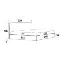 Letto Tim A Ring Smart matrimoniale Felis dimensioni L 160