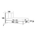 Letto Tim B Ring York singolo Felis dimensioni