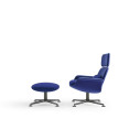 Knoll Lissoni Poggiapiedi KN03 base antracite vista