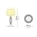 Liza Table lampada da tavolo Prisma Slamp dimensioni