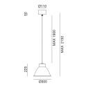 Loft 269.12.FF lampada a sospensione Il Fanale dimensioni