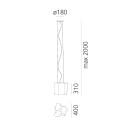 Artemide Logico lampada a sospensione dimensioni