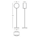 Lost Lampada da terra L H 170 Magis dimensioni