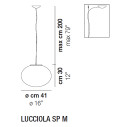 Lucciola SP M lampada a sospensione Vistosi dimensioni