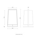 Macao 551.65 lampada da terra Tooy dimensioni