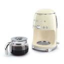 Macchina caffè filtro Smeg DCF02CREU Panna vista