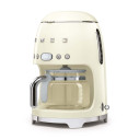 Macchina caffè filtro Smeg DCF02CREU Panna vista