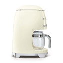 Macchina caffè filtro Smeg DCF02CREU Panna vista