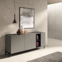 Madia Linear FGF Mobili  ambientazione con vano a giorno optional