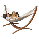 La Siesta Maera Eucalyptus Supporto in legno per amache King Size vista