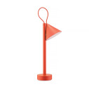 Alessi ME01 RO Tsumiki Lampada da tavolo Rosso Arancio vista