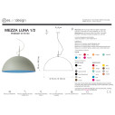 Mezza Luna 2 Cemento sospensione In-es.artdesign scheda tecnica